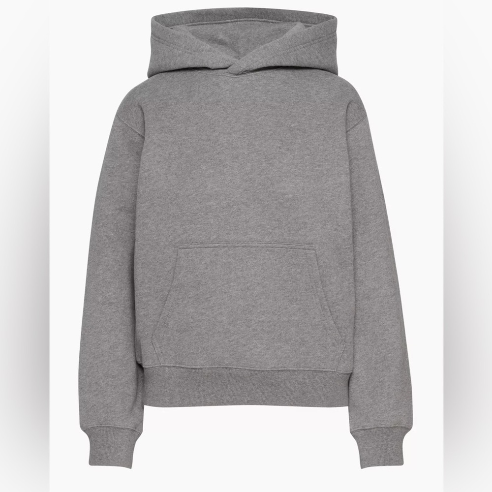 TNA cozy fleece perfect hoodie heather dark grey